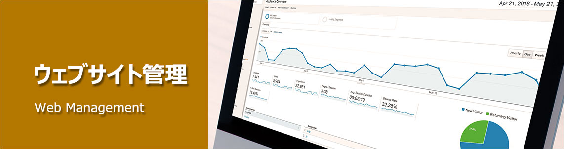 ウェブサイト管理の風景